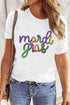 Sequin Mardi Gras Graphic Shirt