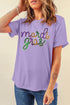 Sequin Mardi Gras Graphic Shirt