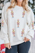 Sequin Nutcracker Graphic Corded Crewneck Sweatshirt