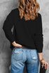 Sequin Patch Graphic Crew Neck Pullover Sweatshirt