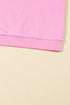 Sequin Patchwork Long Sleeve Relaxed Fit Pullover Top