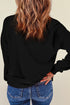 Sequin Pumpkin Embellished Crew Neck Long Sleeve Sweatshirt