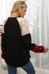 Sequin Raglan Holiday Tree Graphic Long Sleeve Top