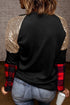 Sequin Raglan Holiday Tree Graphic Long Sleeve Top