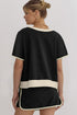 Sequin Rugby Football Bow Detail Graphic Skort Set