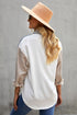 Sequin Rugby Graphic Corduroy Flap Pocket Jacket