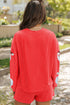 Sequin Santa Claus Corded Pullover And Shorts Graphic Set