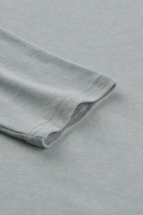 Sequin Shoulder Long Sleeve Top