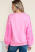 Sequin Sleeve Pumpkin Graphic Patchwork Pullover Sweatshirt