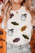 Sequin Spirit Patch Crew Neck Short Sleeve Graphic Tee
