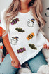 Sequin Spirit Patch Crew Neck Short Sleeve Graphic Tee