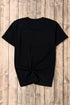 Sequin Star Motif Short Sleeve Graphic Tee Shirt