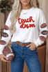 Sequin Touchdown Rugby Graphic Long Sleeve Tee