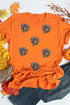 Sequin Turkey Graphic Crew Neck Short Sleeve Tee