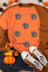 Sequin Turkey Graphic Crew Neck Short Sleeve Tee