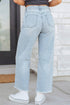 Sequin Turkey Patch Pocket Raw Hem Ankle Length Pants
