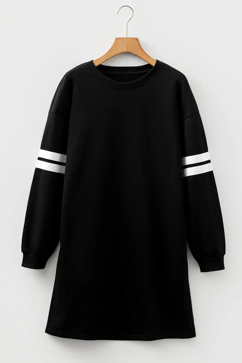 Sequin Turkey Varsity Long Sleeve Shift Dress