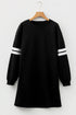 Sequin Turkey Varsity Long Sleeve Shift Dress