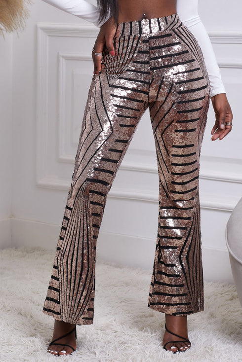 Sequin Wide Leg Pants
