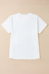 Sequined Rugby Football Graphic Short Sleeve Jersey Tee