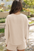 Sequined Turkey Corded Knit Loose Fit Graphic Set