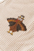 Sequined Turkey Corded Knit Loose Fit Graphic Set