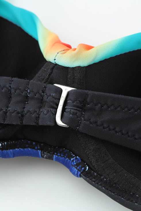 Sexy Padded Gather Push-Up Bikini Set