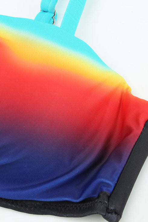 Sexy Padded Gather Push-Up Bikini Set