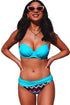 Sexy Padded Gather Push-Up Bikini Set