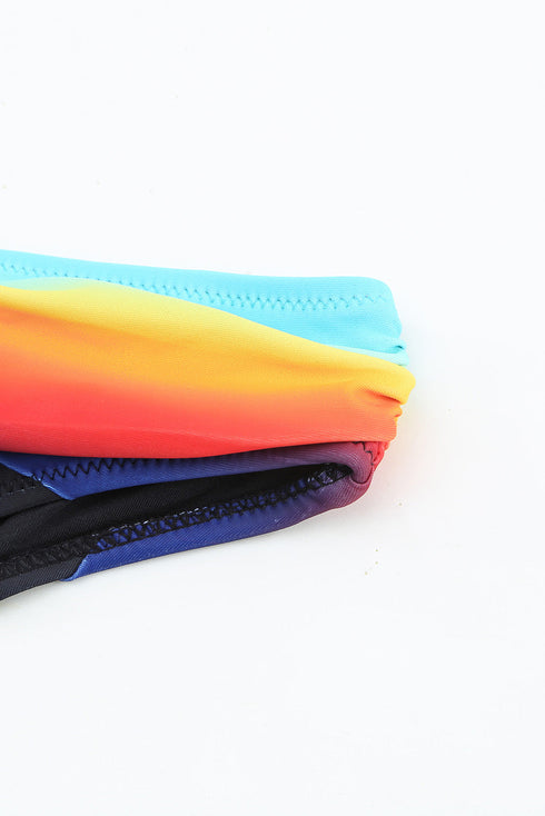 Sexy Padded Gather Push-Up Bikini Set