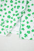 Shamrock Print Short Sleeve Ruffled Hem Pajama Set