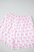 Shamrock Print Short Sleeve Ruffled Hem Pajama Set