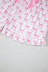 Shamrock Print Short Sleeve Ruffled Hem Pajama Set