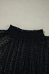 Sheer Dotted Lace Mock Neck Long Sleeve Blouse