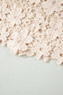 Sheer Floral Lace Hem Patchwork Halter Maxi Dress
