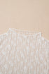Sheer Floral Lace Long Sleeve Slim Fit Top