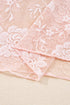 Sheer Floral Lace Mock Neck Long Sleeve Top