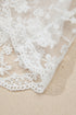 Sheer Floral Lace Ruffle Tiered Long Sleeve Blouse