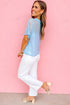 Sheer Floral Pattern Lace Boxy Tee