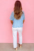 Sheer Floral Pattern Lace Boxy Tee