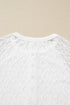 Sheer Lace Long Sleeve Slim Henley Top