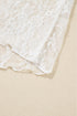 Sheer Lace Mesh Mock Neck Long Sleeve Slim Top