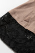 Sheer Lace Patchwork Western Style Long Sleeve Crew Neck Top
