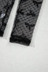 Sheer Mesh Bow Pattern Long Sleeve Layering Top