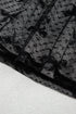 Sheer Mesh Bow Pattern Long Sleeve Layering Top