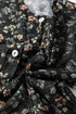 Sheer Mesh Floral Long Sleeve Button Front Cardigan