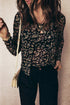 Sheer Mesh Floral Long Sleeve Button Front Cardigan
