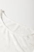 Sheer Mesh Long Sleeve Bow Pattern Top