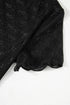 Sheer Mesh Mock Neck Bow Detail Top