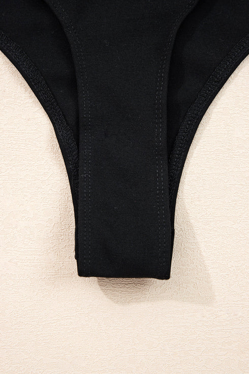 Sheer Mesh Polka Dot Square Neck Long Sleeve Bodysuit